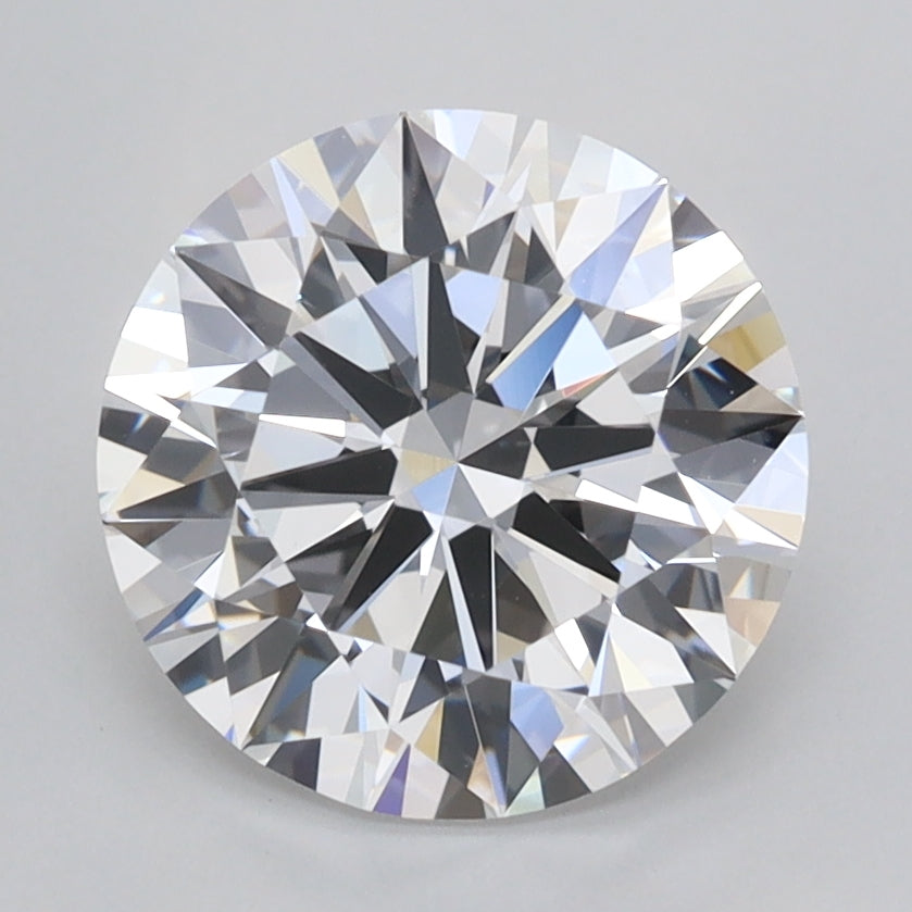 2.50 Carat Round Shaped, Ideal Cut, D Color, VVS1 Clarity, IGI Certified Lab Grown Diamond
