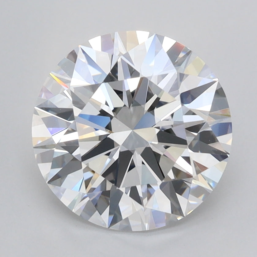2.52 Carat Round Shaped, Ideal Cut, D Color, VVS1 Clarity, IGI Certified Lab Grown Diamond