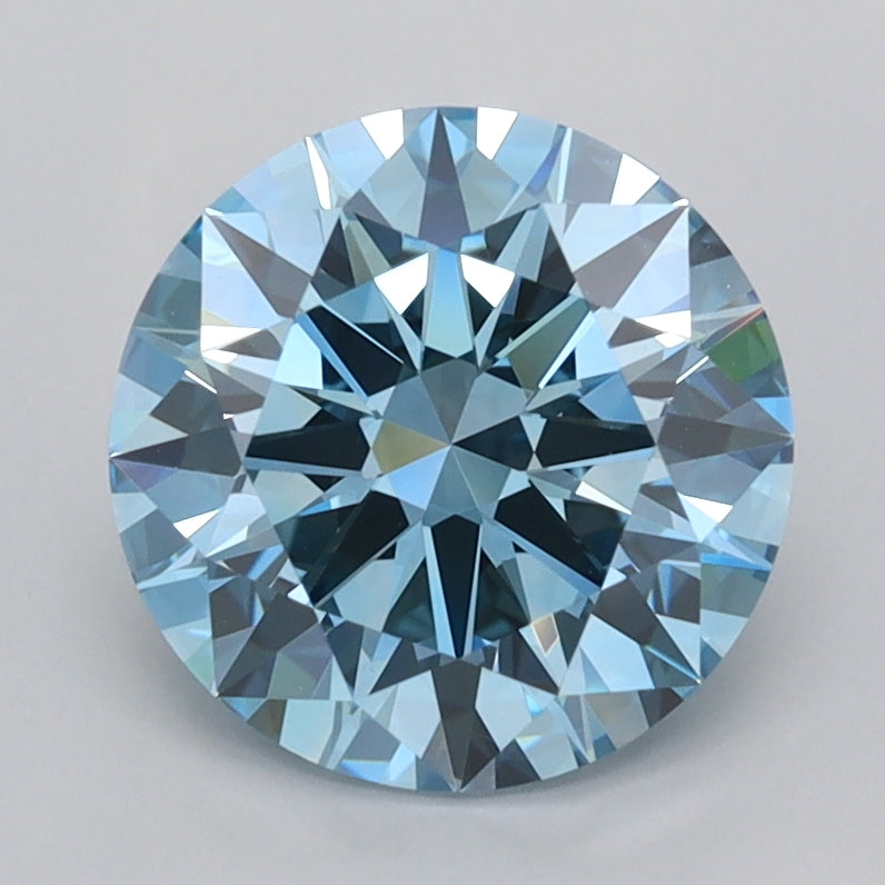 2.01 Carat Round Shaped, Excellent Cut, VVS2 Clarity, IGI Certified Lab Grown Diamond