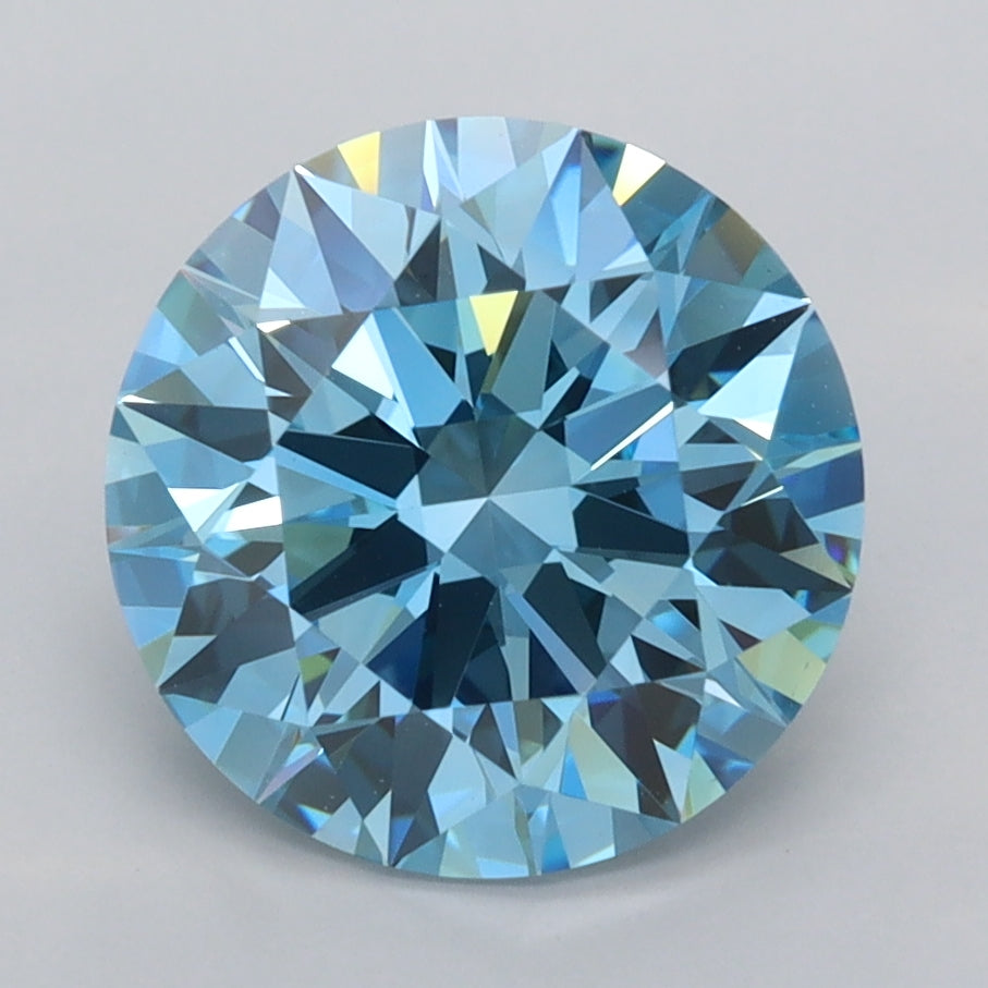 3.06 Carat Round Shaped, Ideal Cut, VVS2 Clarity, IGI Certified Lab Grown Diamond