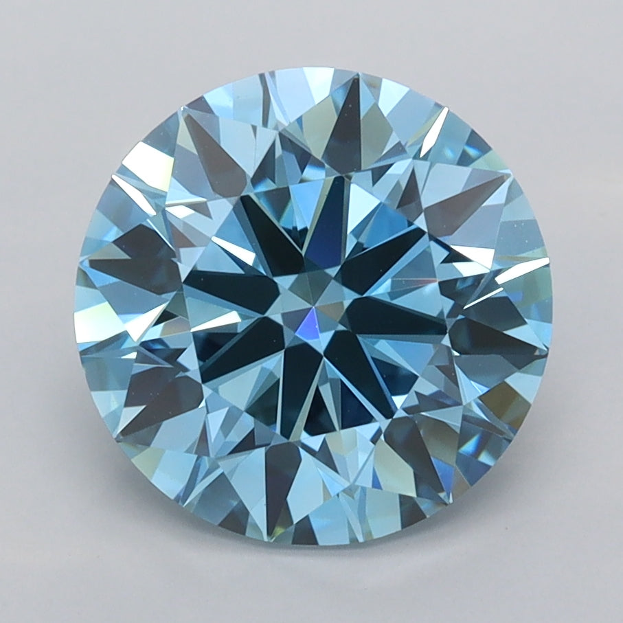 3.04 Carat Round Shaped, Ideal Cut, VVS2 Clarity, IGI Certified Lab Grown Diamond