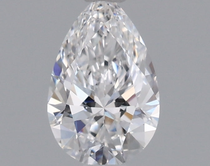 0.53 Carat Pear Shaped, Ideal Cut, D Color, VVS1 Clarity, IGI Certified Lab Grown Diamond