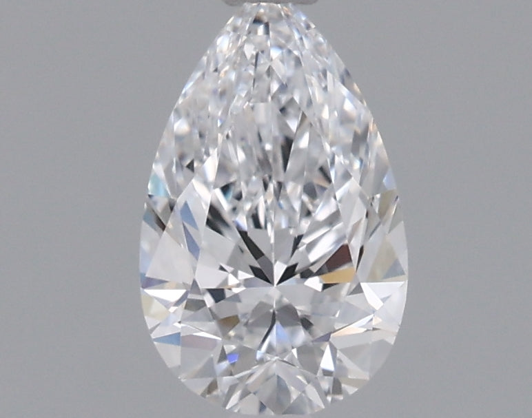 0.73 Carat Pear Shaped, Excellent Cut, D Color, VVS2 Clarity, IGI Certified Lab Grown Diamond