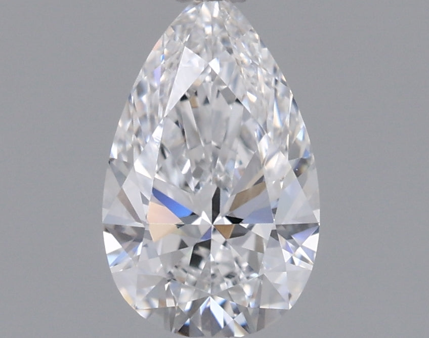 0.72 Carat Pear Shaped, Ideal Cut, D Color, VVS2 Clarity, IGI Certified Lab Grown Diamond
