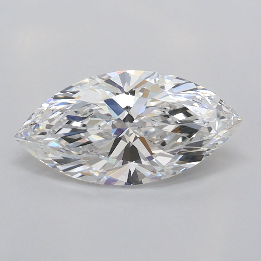 1.00 Carat Marquise Shaped, Ideal Cut, E Color, VVS1 Clarity, IGI Certified Lab Grown Diamond