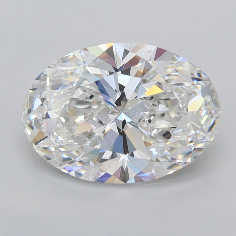 1.52 Carat Oval Shaped, Ideal Cut, D Color, FL Clarity, IGI Certified Lab Grown Diamond