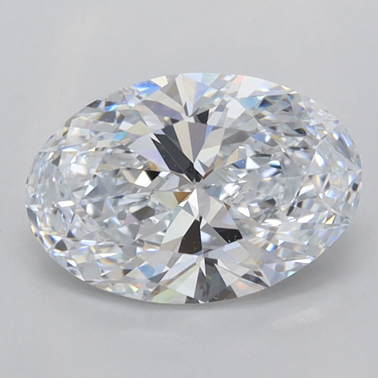1.34 Carat Oval Shaped, Ideal Cut, D Color, IF Clarity, IGI Certified Lab Grown Diamond