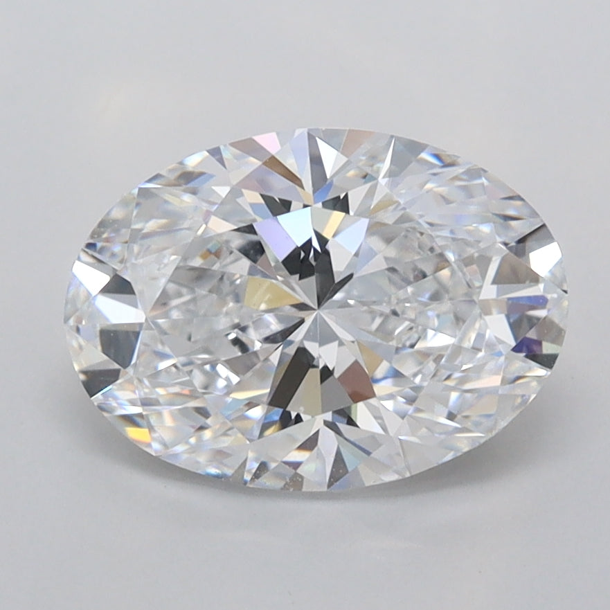 1.92 Carat Oval Shaped, Ideal Cut, D Color, FL Clarity, IGI Certified Lab Grown Diamond