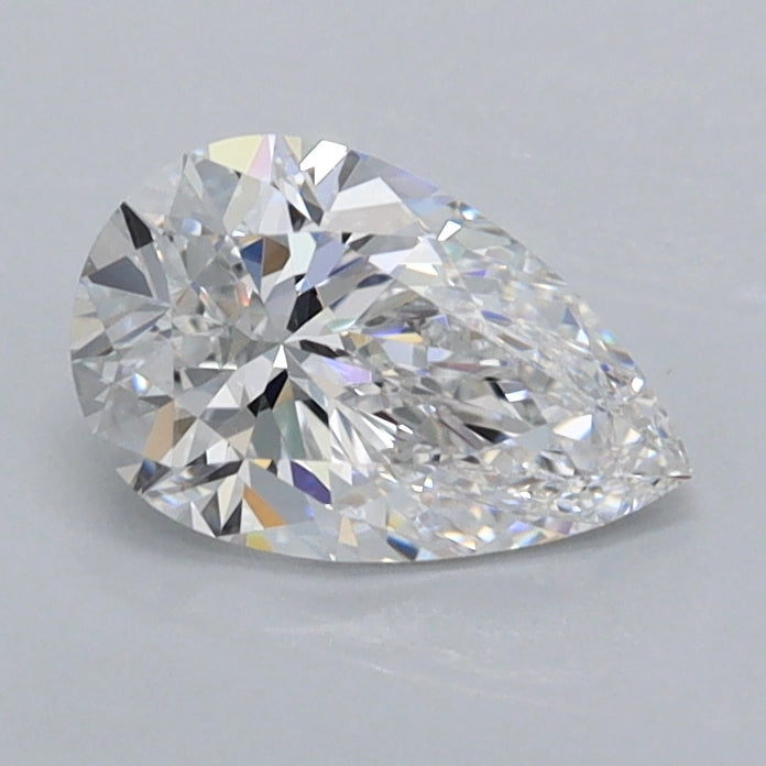 0.78 Carat Pear Shaped, Excellent Cut, D Color, VVS2 Clarity, IGI Certified Lab Grown Diamond