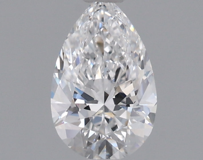 0.53 Carat Pear Shaped, Ideal Cut, D Color, VVS2 Clarity, IGI Certified Lab Grown Diamond