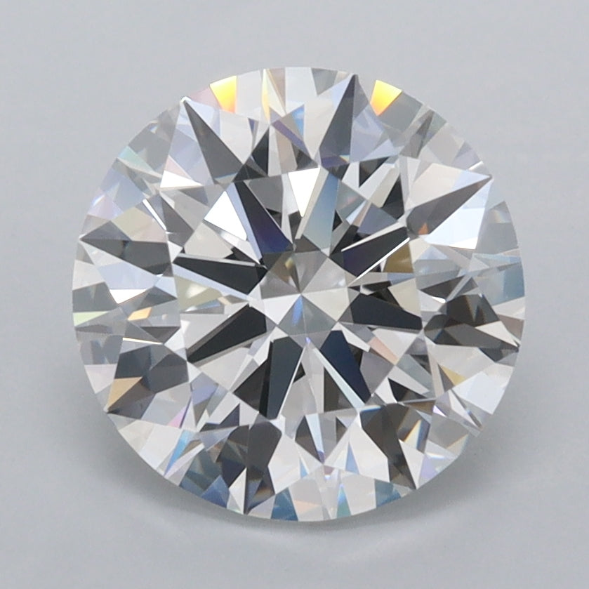 2.50 Carat Round Shaped, Ideal Cut, D Color, FL Clarity, IGI Certified Lab Grown Diamond
