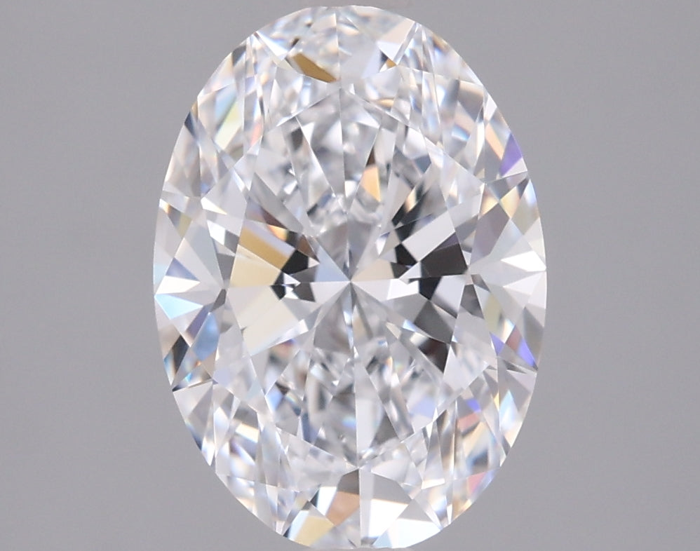 2.05 Carat Oval Shaped, Ideal Cut, D Color, VVS1 Clarity, IGI Certified Lab Grown Diamond