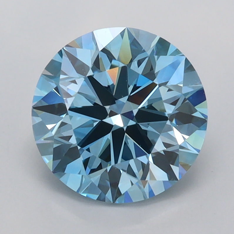 2.00 Carat Round Shaped, Ideal Cut, VVS2 Clarity, IGI Certified Lab Grown Diamond