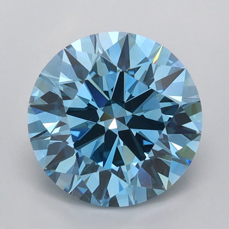 1.79 Carat Round Shaped, Ideal Cut, VVS2 Clarity, IGI Certified Lab Grown Diamond
