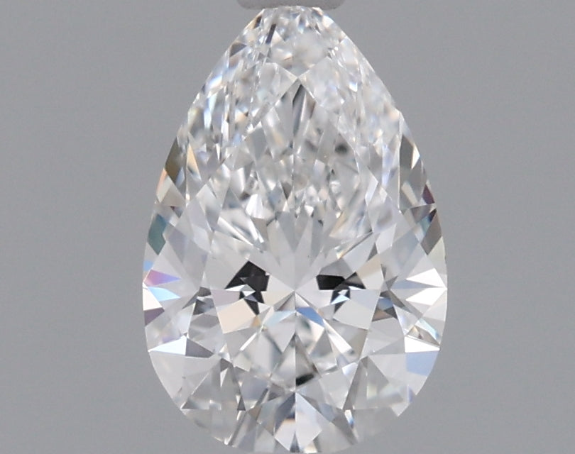 0.78 Carat Pear Shaped, Ideal Cut, D Color, VVS2 Clarity, IGI Certified Lab Grown Diamond