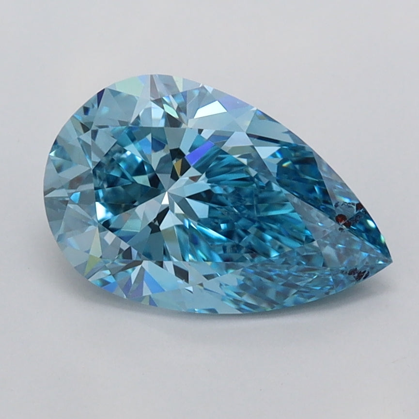 1.53 Carat Pear Shaped, Ideal Cut, VVS2 Clarity, IGI Certified Lab Grown Diamond