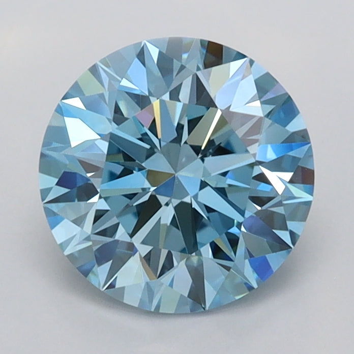 1.47 Carat Round Shaped, Ideal Cut, VVS2 Clarity, IGI Certified Lab Grown Diamond