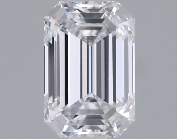 0.96 Carat Emerald Shaped, Ideal Cut, D Color, VVS2 Clarity, IGI Certified Lab Grown Diamond