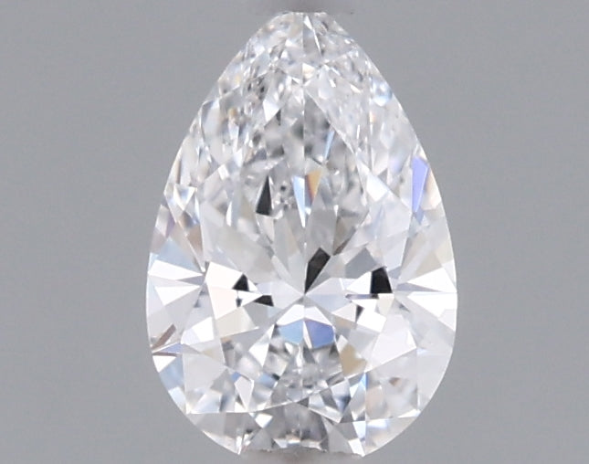 0.47 Carat Pear Shaped, Ideal Cut, D Color, VVS1 Clarity, IGI Certified Lab Grown Diamond