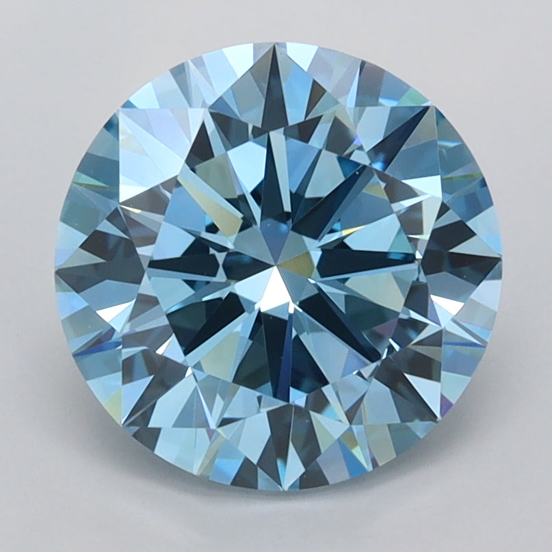 2.50 Carat Round Shaped, Excellent Cut, VVS2 Clarity, IGI Certified Lab Grown Diamond