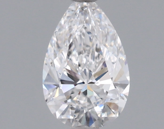 0.64 Carat Pear Shaped, Ideal Cut, D Color, VVS2 Clarity, IGI Certified Lab Grown Diamond