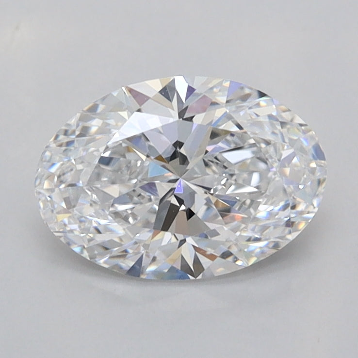 1.04 Carat Oval Shaped, Ideal Cut, D Color, FL Clarity, IGI Certified Lab Grown Diamond