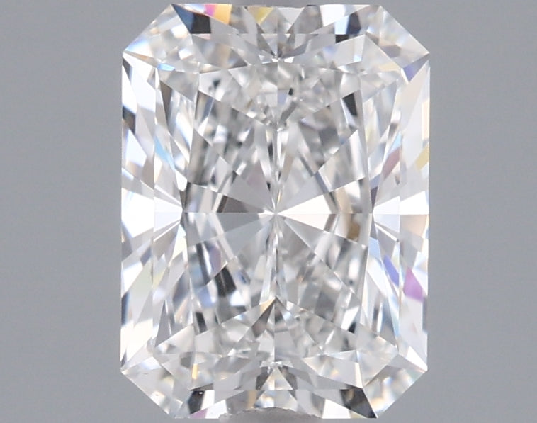 1.52 Carat Radiant Shaped, Ideal Cut, E Color, VVS1 Clarity, IGI Certified Lab Grown Diamond