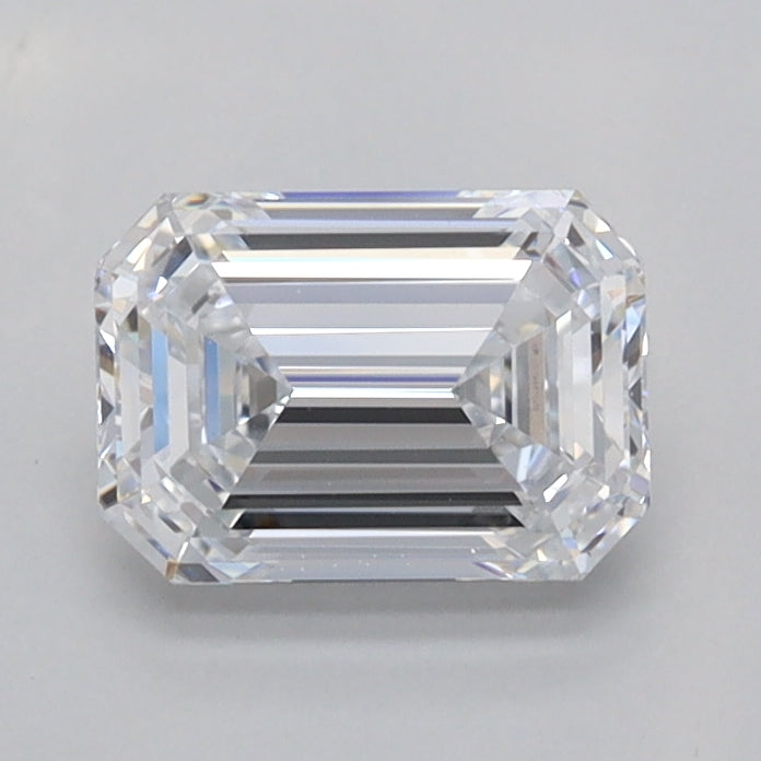 1.04 Carat Emerald Shaped, Ideal Cut, D Color, FL Clarity, IGI Certified Lab Grown Diamond