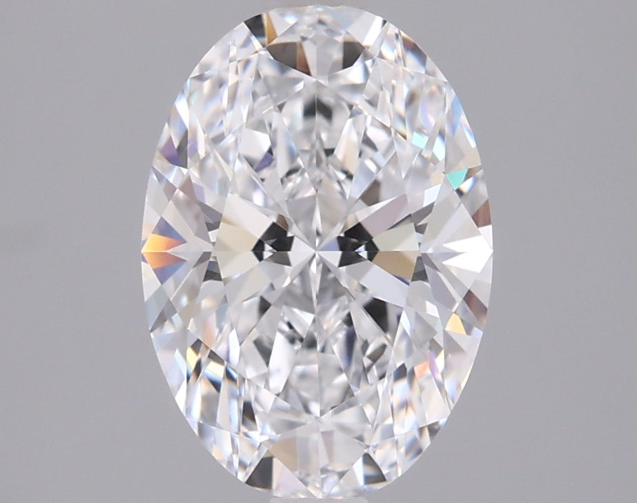 1.75 Carat Oval Shaped, Ideal Cut, D Color, VVS1 Clarity, IGI Certified Lab Grown Diamond