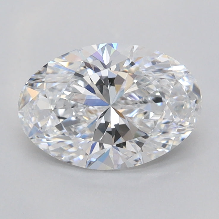 1.08 Carat Oval Shaped, Ideal Cut, D Color, VVS1 Clarity, IGI Certified Lab Grown Diamond