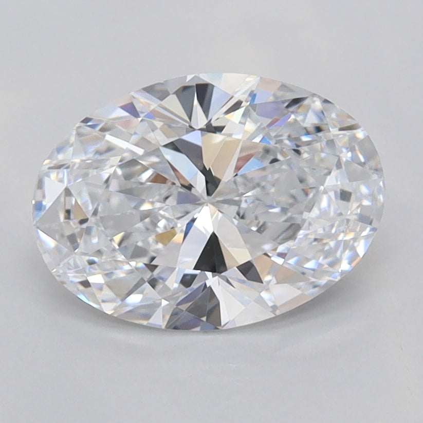 1.54 Carat Oval Shaped, Ideal Cut, D Color, VVS1 Clarity, IGI Certified Lab Grown Diamond
