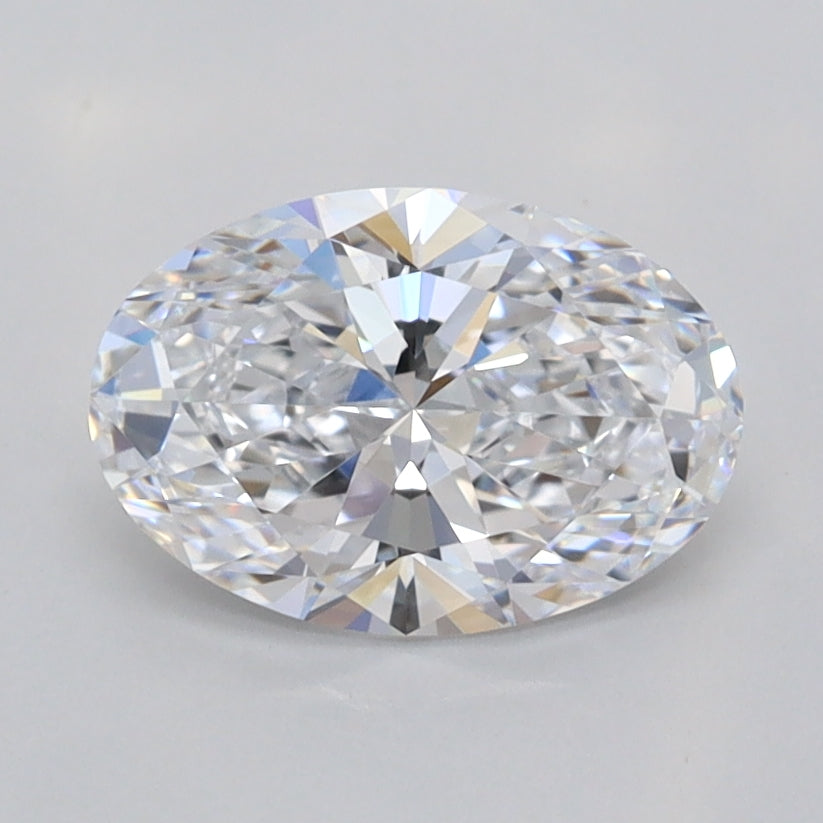 1.27 Carat Oval Shaped, Ideal Cut, D Color, VVS1 Clarity, IGI Certified Lab Grown Diamond