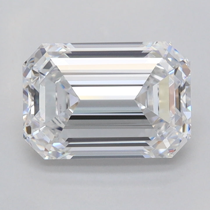 1.53 Carat Emerald Shaped, Ideal Cut, D Color, VVS1 Clarity, IGI Certified Lab Grown Diamond