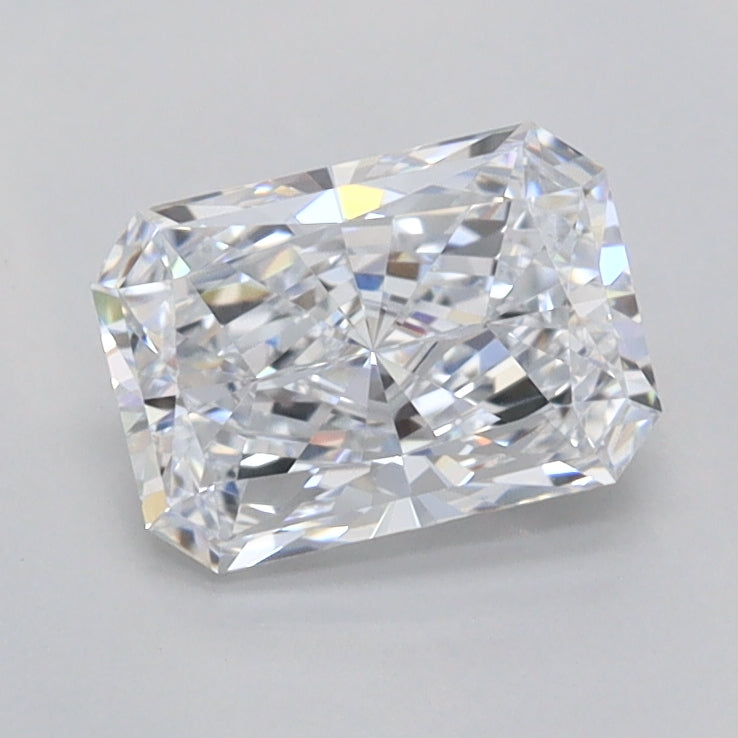 1.06 Carat Radiant Shaped, Ideal Cut, D Color, VVS2 Clarity, IGI Certified Lab Grown Diamond