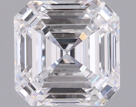 1.03 Carat Asscher Shaped, Ideal Cut, D Color, VVS2 Clarity, IGI Certified Lab Grown Diamond