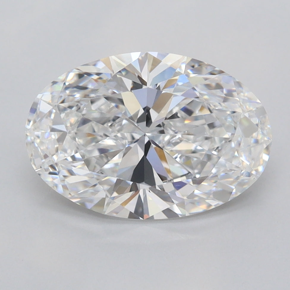 2.50 Carat Oval Shaped, Ideal Cut, E Color, FL Clarity, IGI Certified Lab Grown Diamond