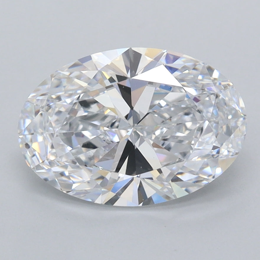 2.04 Carat Oval Shaped, Ideal Cut, D Color, IF Clarity, IGI Certified Lab Grown Diamond