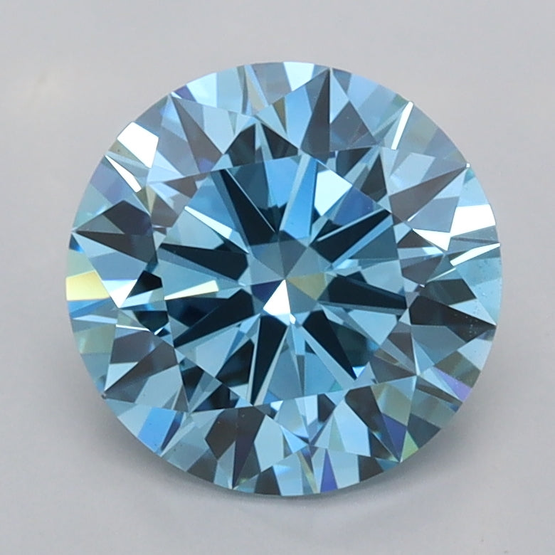 2.02 Carat Round Shaped, Ideal Cut, VVS2 Clarity, IGI Certified Lab Grown Diamond