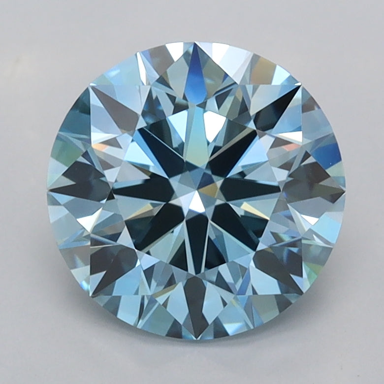 2.04 Carat Round Shaped, Ideal Cut, VVS2 Clarity, IGI Certified Lab Grown Diamond