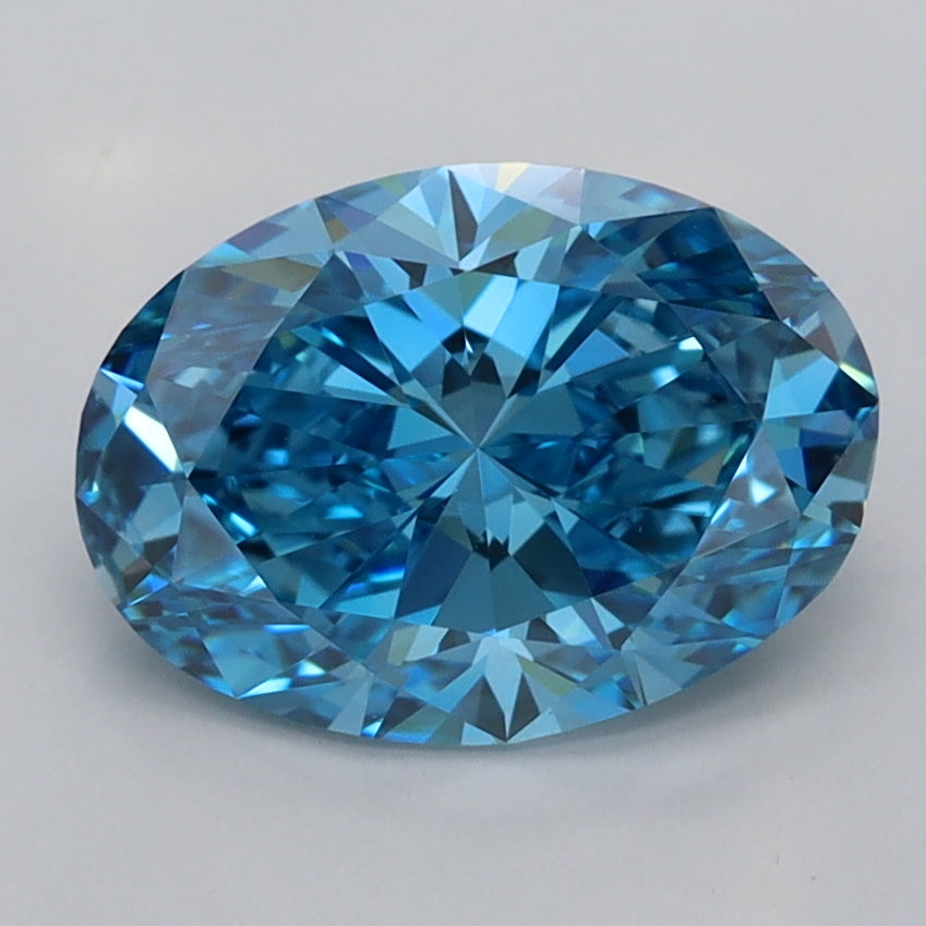 2.01 Carat Oval Shaped, Ideal Cut, VVS2 Clarity, IGI Certified Lab Grown Diamond