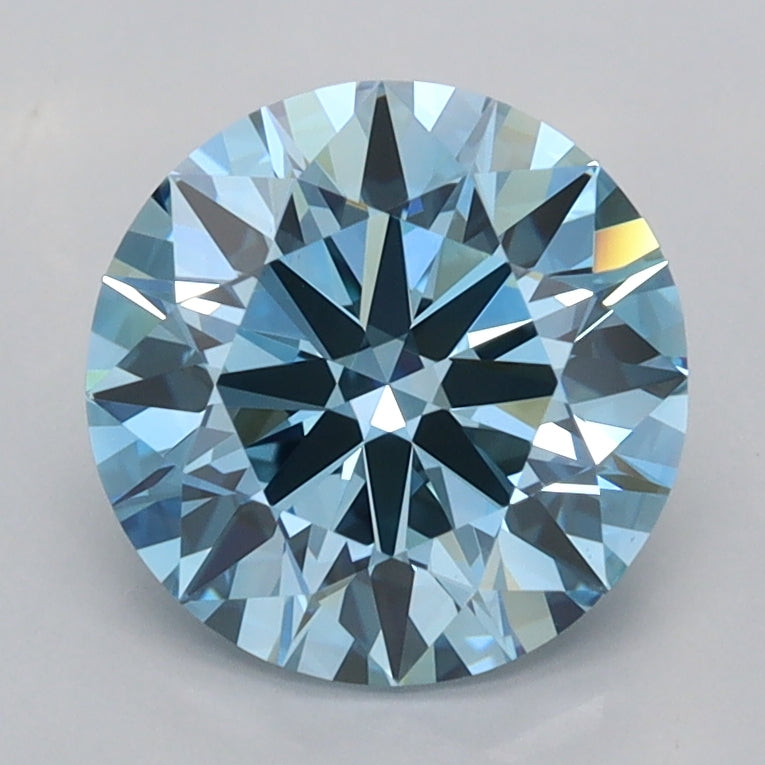 1.97 Carat Round Shaped, Ideal Cut, VS1 Clarity, IGI Certified Lab Grown Diamond