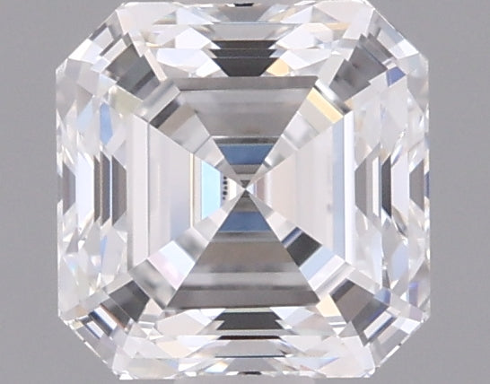 1.01 Carat Asscher Shaped, Excellent Cut, D Color, VVS2 Clarity, IGI Certified Lab Grown Diamond