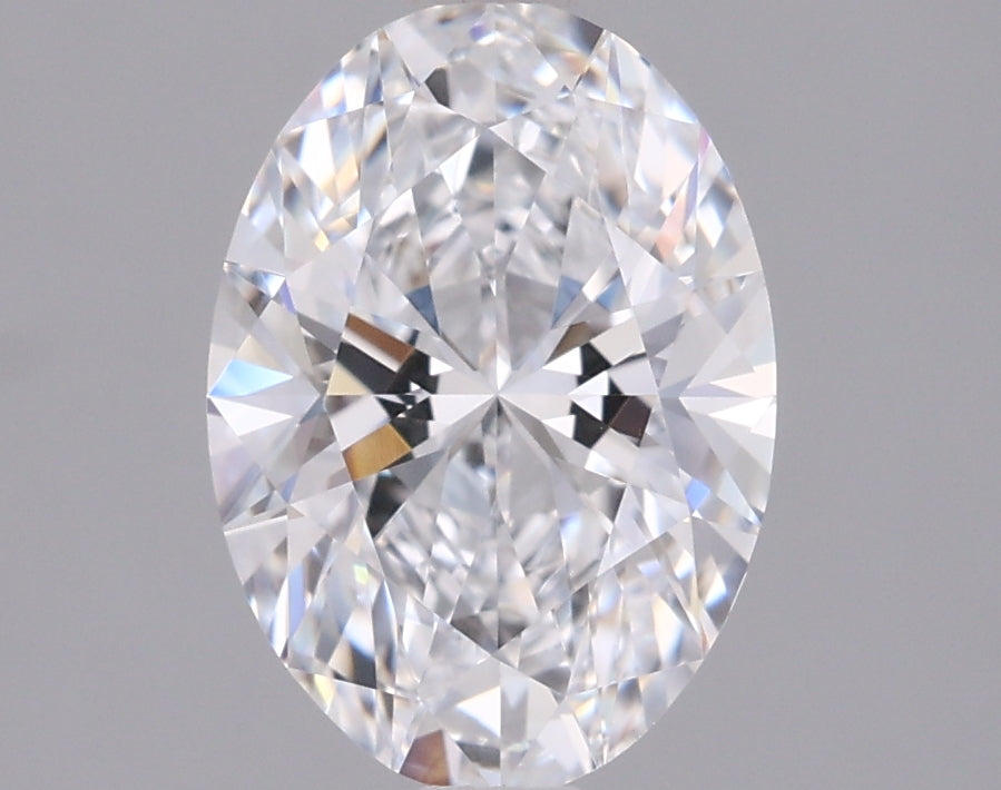 1.55 Carat Oval Shaped, Ideal Cut, D Color, VVS2 Clarity, IGI Certified Lab Grown Diamond