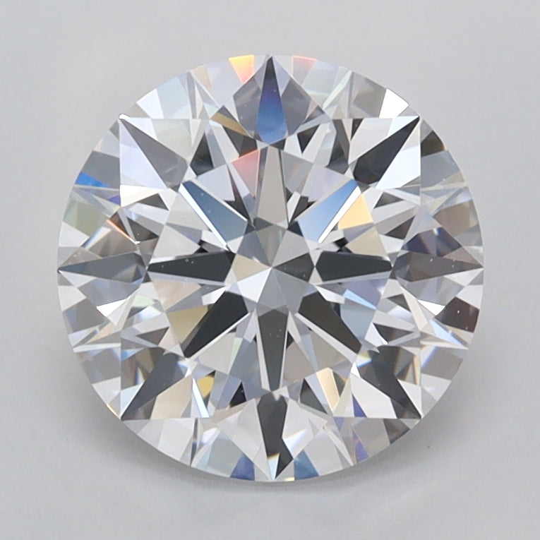 2.03 Carat Round Shaped, Ideal Cut, D Color, VVS2 Clarity, IGI Certified Lab Grown Diamond