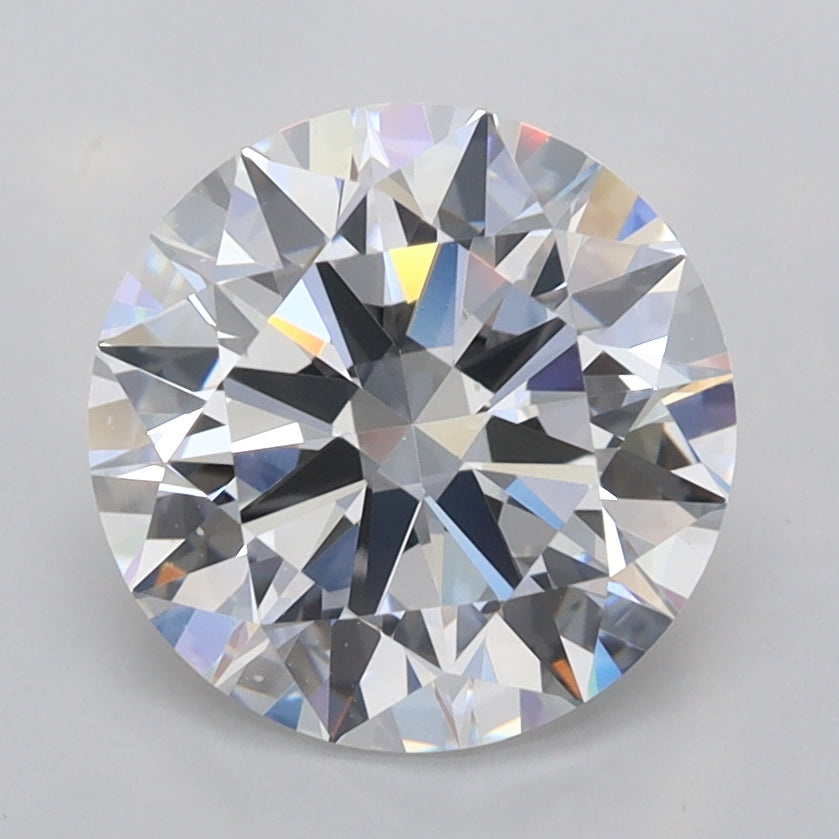 2.51 Carat Round Shaped, Ideal Cut, D Color, VVS2 Clarity, IGI Certified Lab Grown Diamond