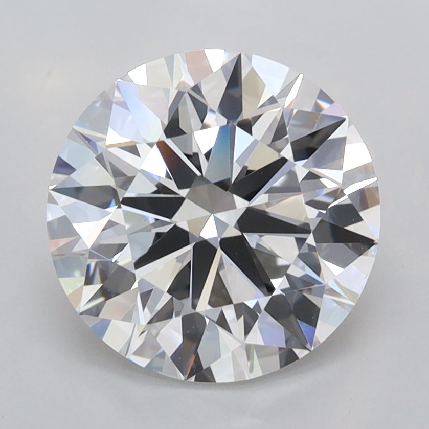 2.52 Carat Round Shaped, Ideal Cut, D Color, VVS2 Clarity, IGI Certified Lab Grown Diamond