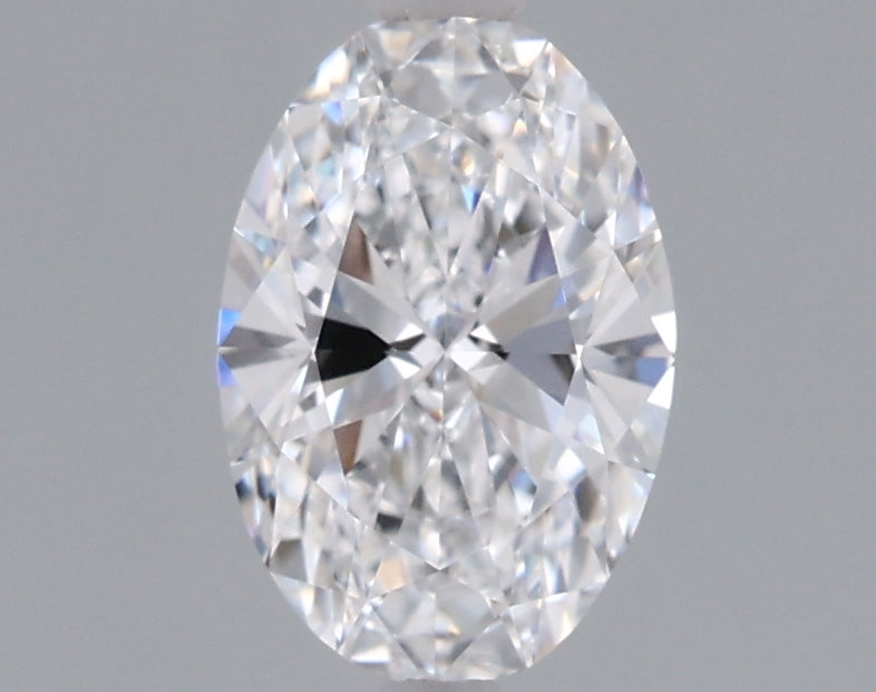 0.91 Carat Oval Shaped, Ideal Cut, D Color, VVS1 Clarity, IGI Certified Lab Grown Diamond