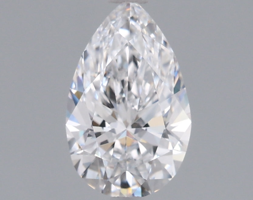 0.97 Carat Pear Shaped, Ideal Cut, D Color, VVS2 Clarity, IGI Certified Lab Grown Diamond