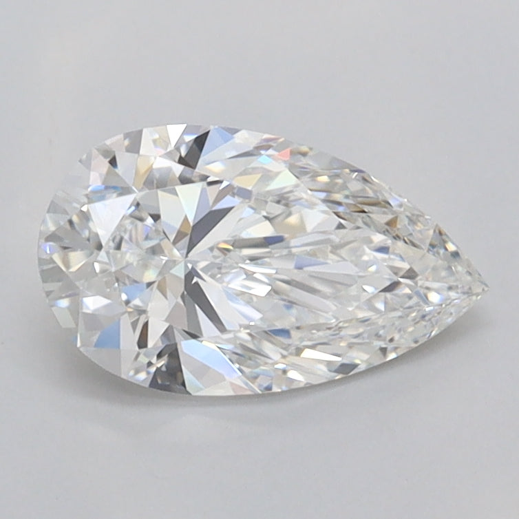 0.95 Carat Pear Shaped, Ideal Cut, E Color, VVS1 Clarity, IGI Certified Lab Grown Diamond