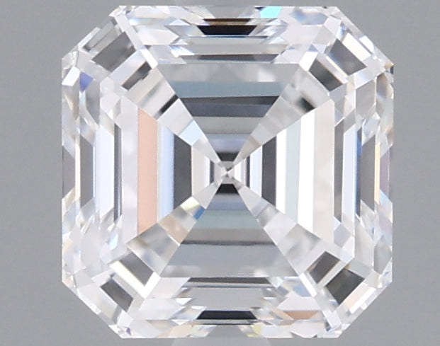 1.58 Carat Asscher Shaped, Ideal Cut, D Color, VVS1 Clarity, IGI Certified Lab Grown Diamond